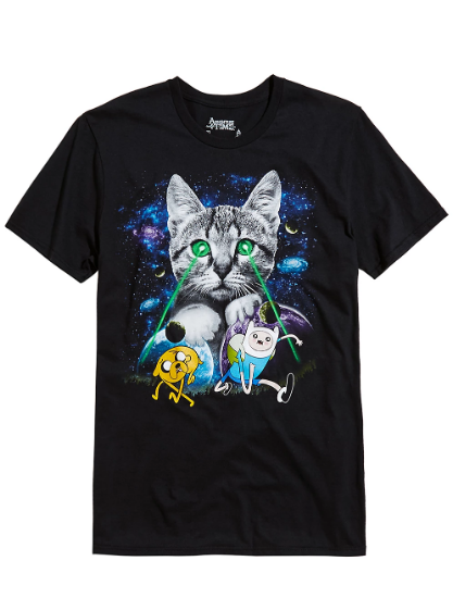 laser cat t shirt